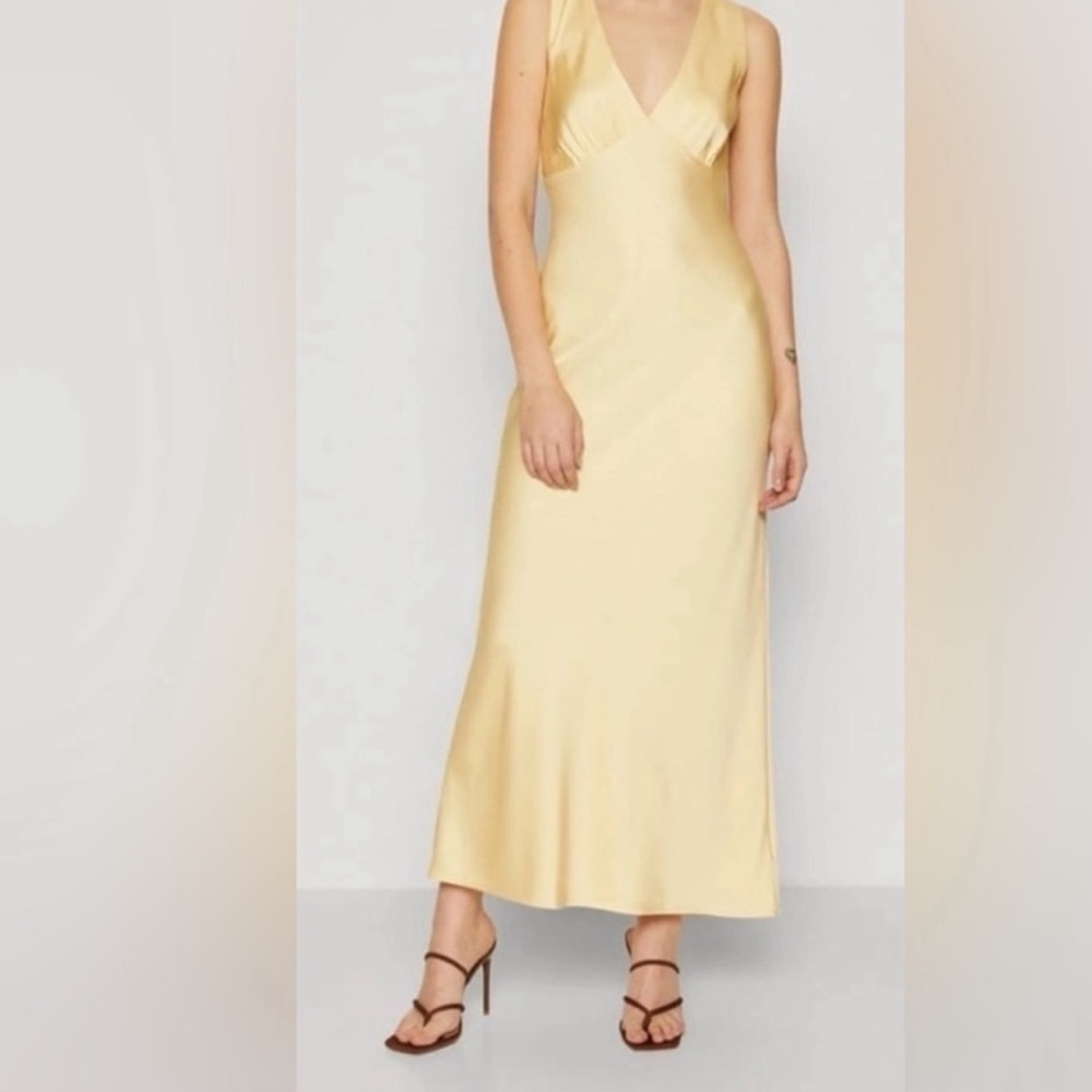 Abercrombie & Fitch Plunge Cowl Back Maxi Dress